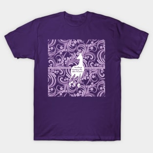 The Last Unicorn Lavender Flowers T-Shirt